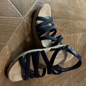 Kim Rogers Navy Strappy Espadrilles